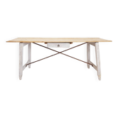 Large solid wood farmhouse table