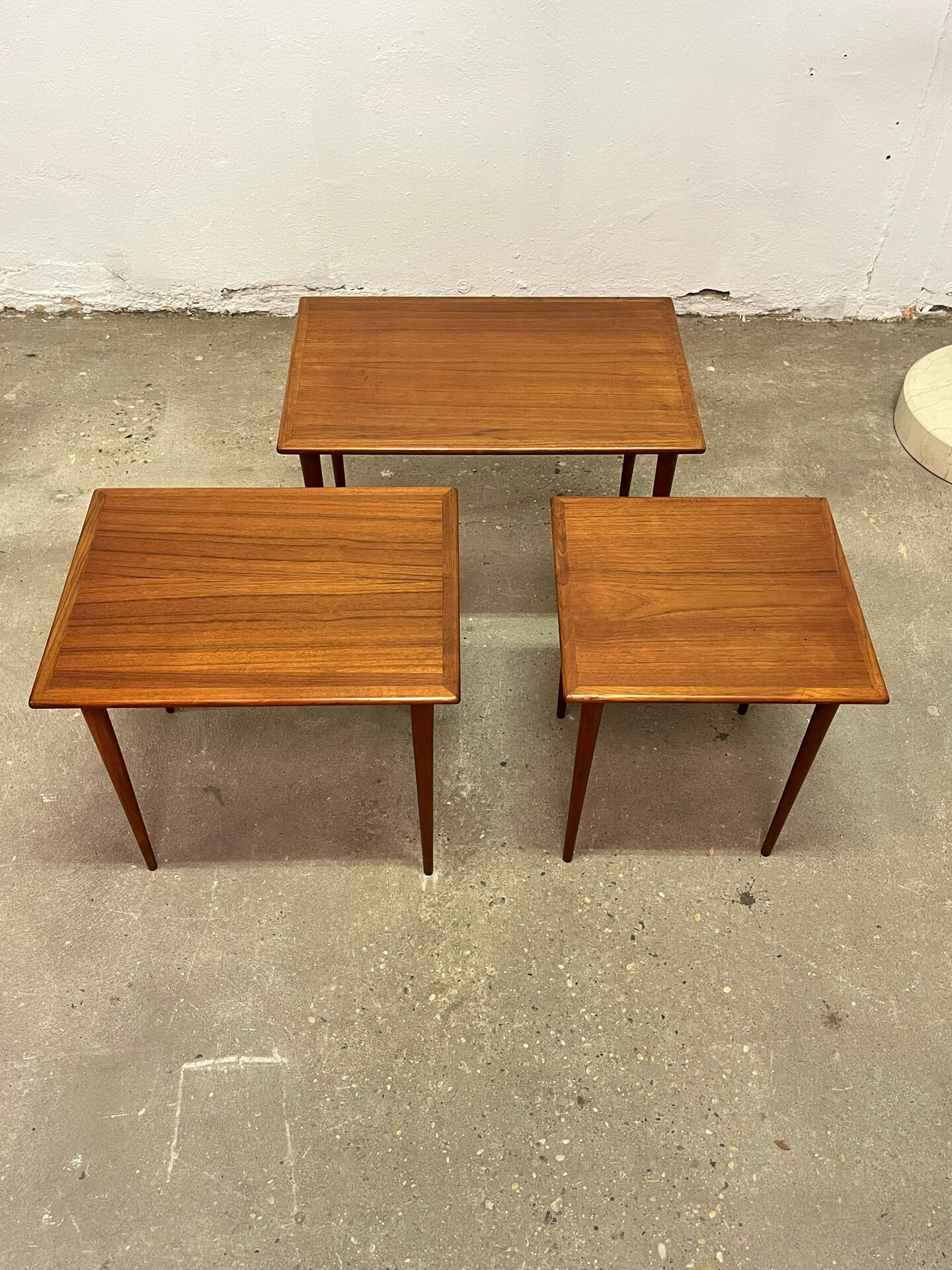 Danish nesting tables in teak
