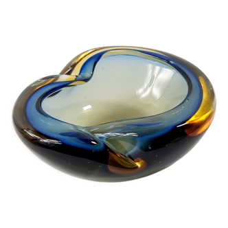 Sommerso Murano Glass Bowl or Vide Poche by Flavio Poli, Italy, 1960s