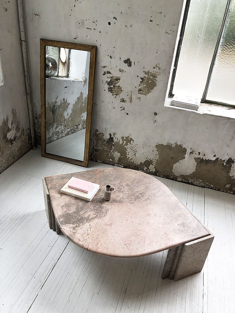 Roche Bobois pink marble table