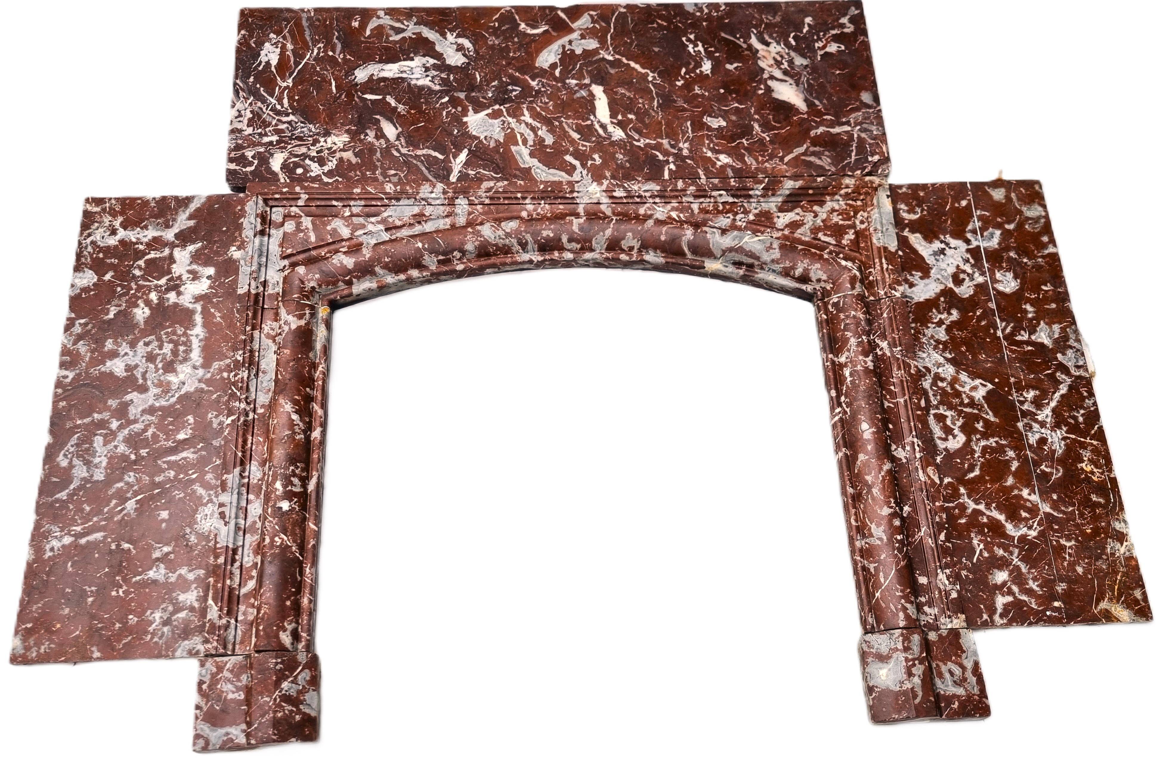 Louis XIV fireplace in Languedoc marble