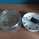 Ceiling lamp in molded glass