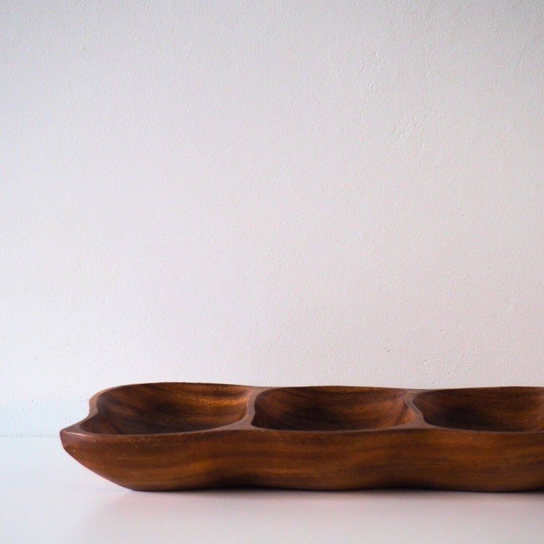 1960S Wooden Serving Dish