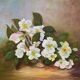 Table HST "Christmas Roses" Flowers Ellébores signed Sylvie Lamboeuf
