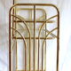 Coiffeuse et son siège métal doré années 70