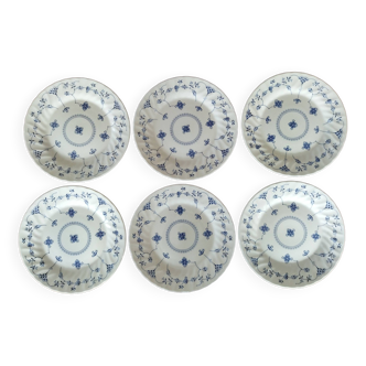 6 English dinner plates, Scandinavian decor