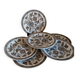 Ridgway Jacobean pattern English dinner plates