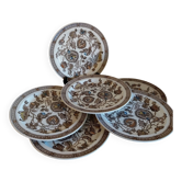 Ridgway Jacobean pattern English dinner plates