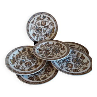 Ridgway Jacobean pattern English dinner plates