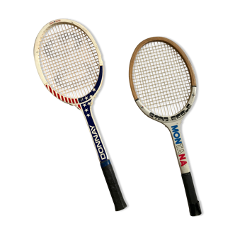 Raquettes de tennis vintage années 50-60s