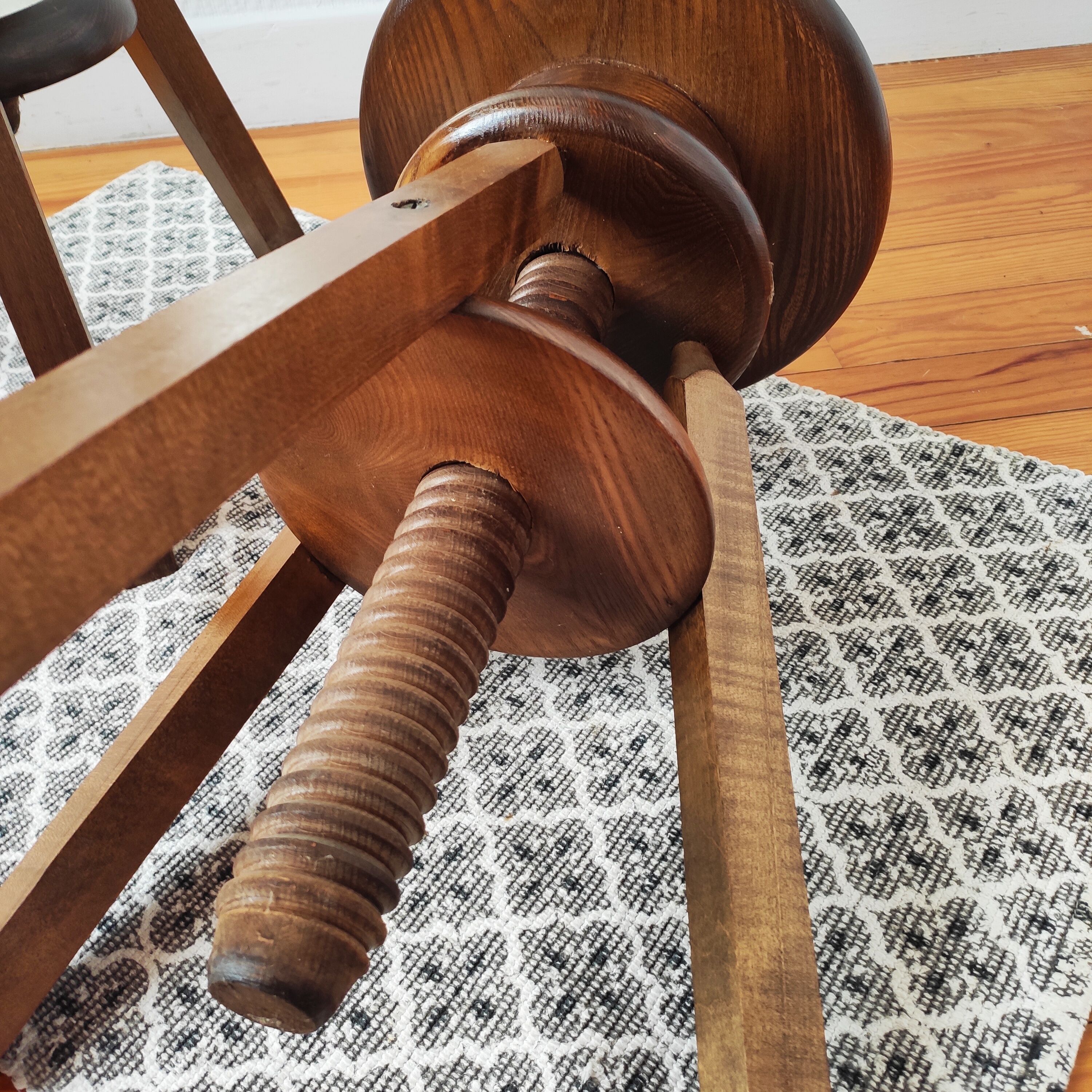 Old workshop screw stools