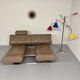 De Sede ds 140 grey 2/3 seater sofa, vintage leather, 80s design