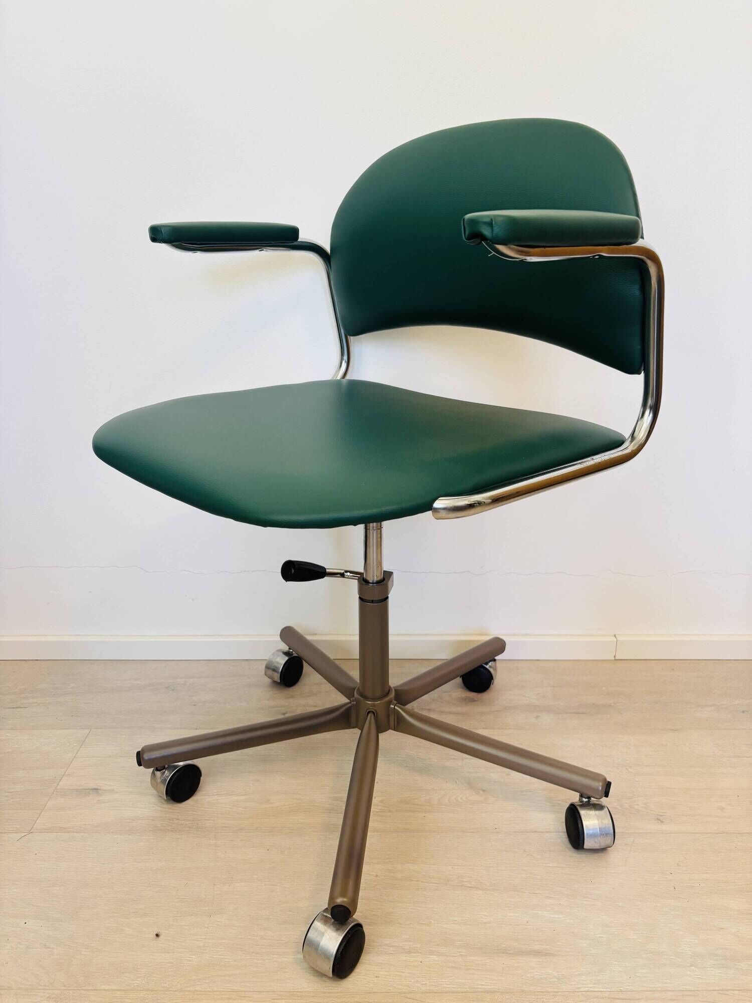Vintage Dark Green Office Chair by Kovona K-107, Czechoslovakia 1970’s