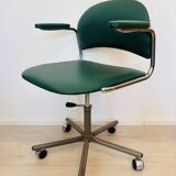 Vintage Dark Green Office Chair by Kovona K-107, Czechoslovakia 1970’s