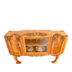 Buffet Art Nouveau restauré avec vitrine