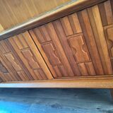 Guillerme et Chambron high sideboard, bar buffet, vintage secretary