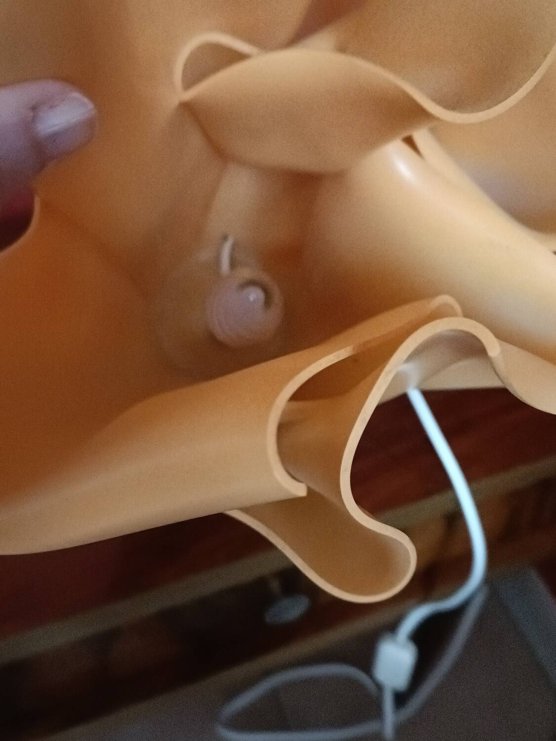 Vintage Exclarares draped lamp