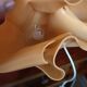 Vintage Exclarares draped lamp