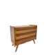 Commode rotin pieds compas
