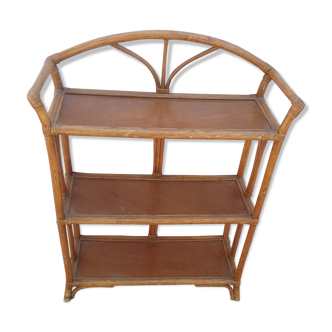 Rattan shelf