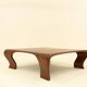 Table basse en Iroko massif par Marc Van Rampelberg