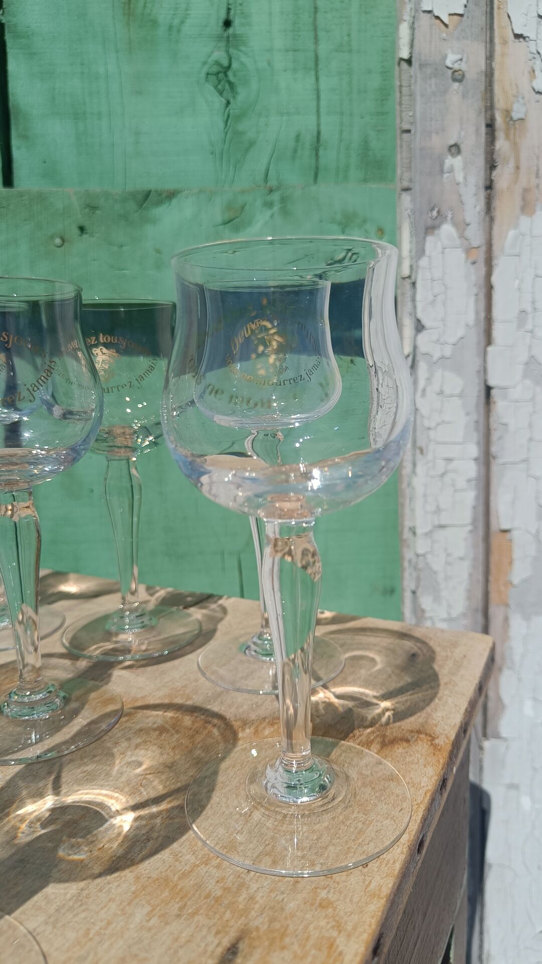 Chinon Rabelaisian glasses – Touraine – vintage glassware