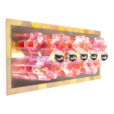 XXL 70s wall lamp by Albano Poli for Poliarte