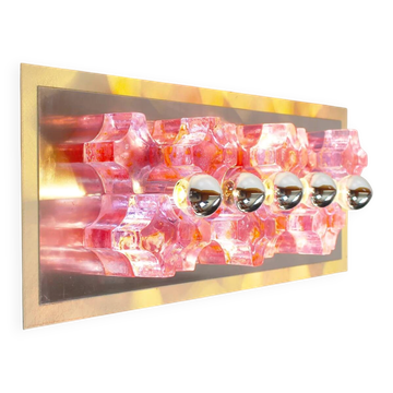 XXL 70s wall lamp by Albano Poli for Poliarte