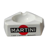 Triangular bar ashtray advertising martini the guaranteed appetite