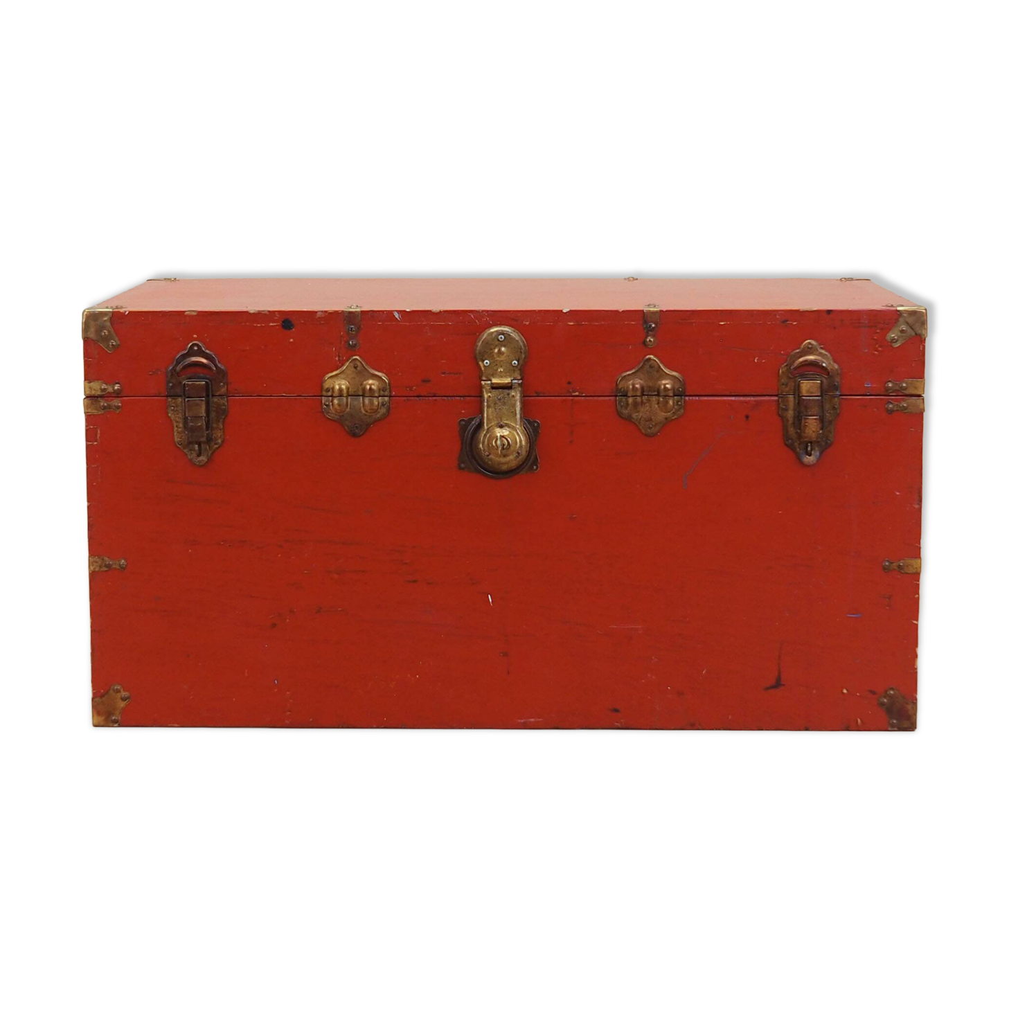 Red chest, Scandinavian design, 1950s