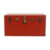Red chest, Scandinavian design, 1950s