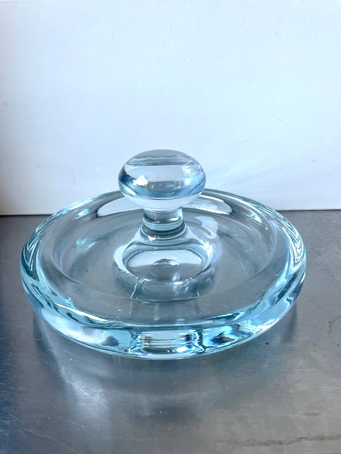 Holmegaard Sculptural bowl design by Per Lutken Denmark 1950’s