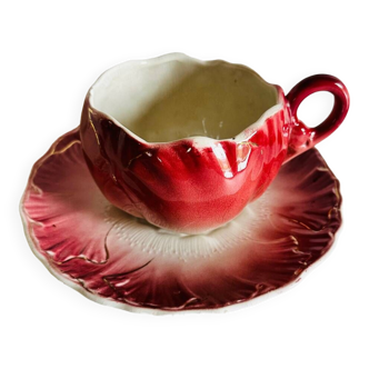 Large Luneville Cup and Saucer 1920
