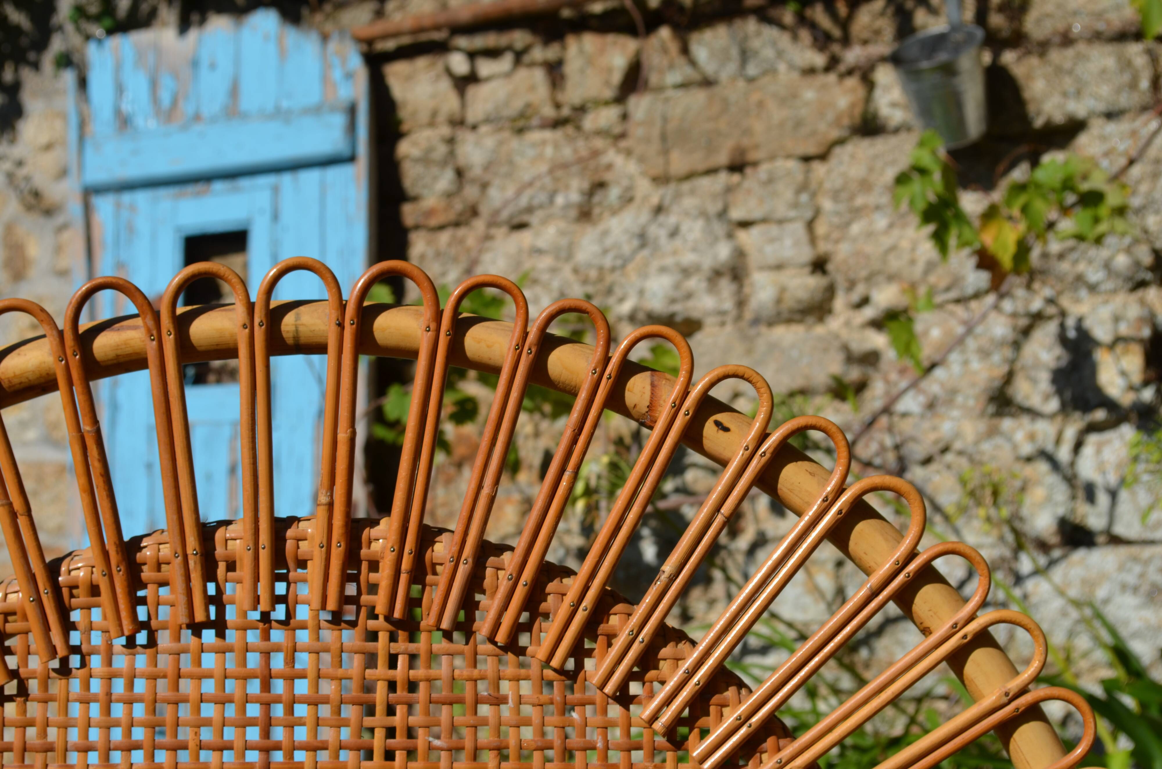 Rattan bed for one place