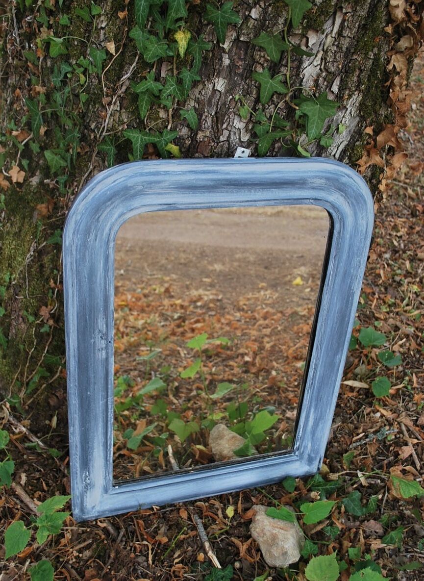 Old patinated mirror - 71x53cm