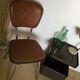 Vintage chrome and skai chairs