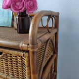 Rattan chest of drawers