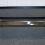 Black Art Deco Coffee Table with Stainless Steel by Casa Padrino