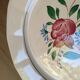 6 Digoin Hand-Painted Flower Plates