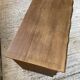 Brutalist desk in elm, signed Aranjou.