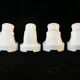 Lot de 4 appliques coudées en porcelaine art deco
