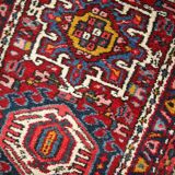 Ancient persian carpet karajeh handmade 66cm x 110cm 1920s, 1c745