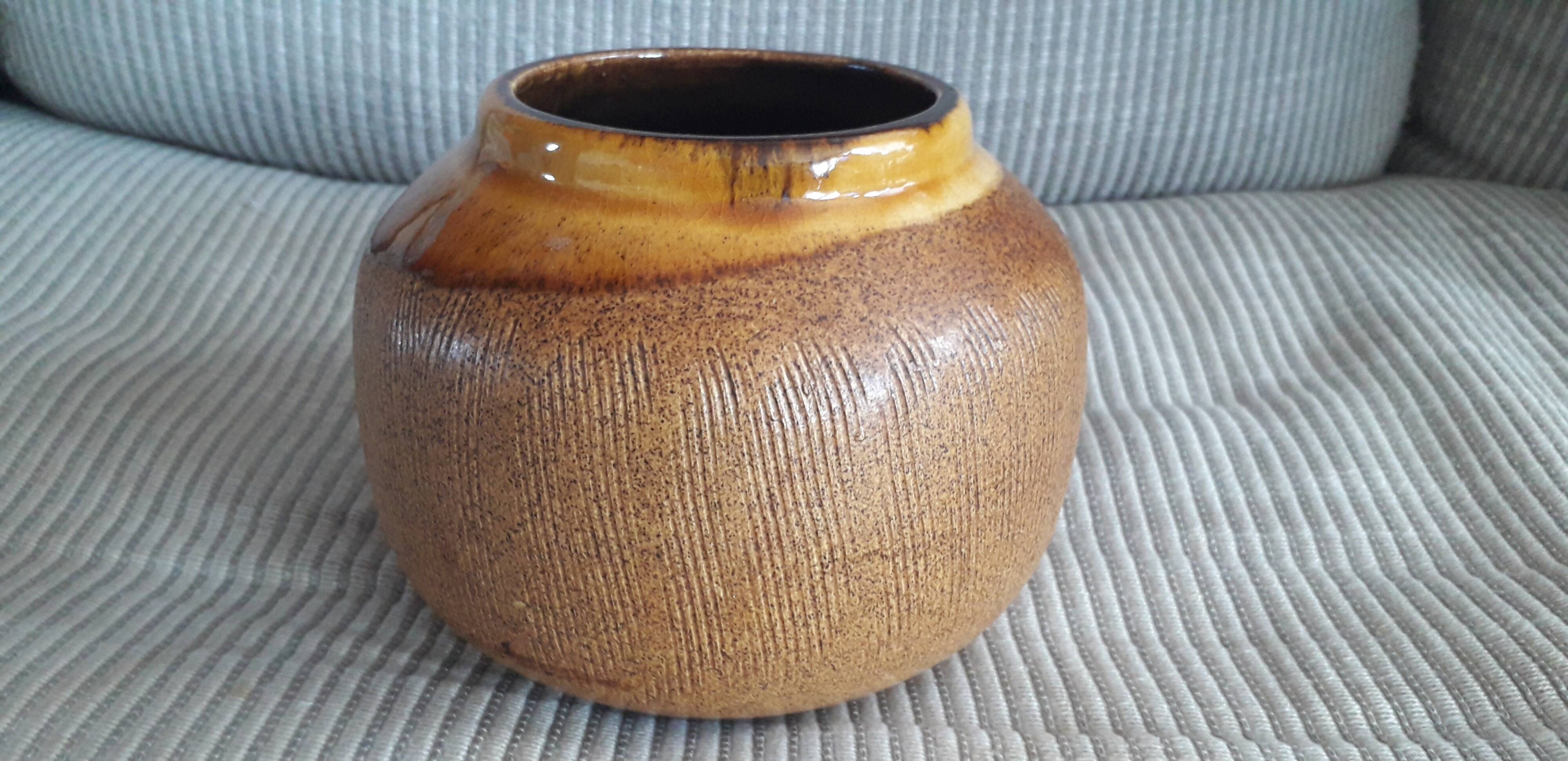 Vintage vase with very original decor