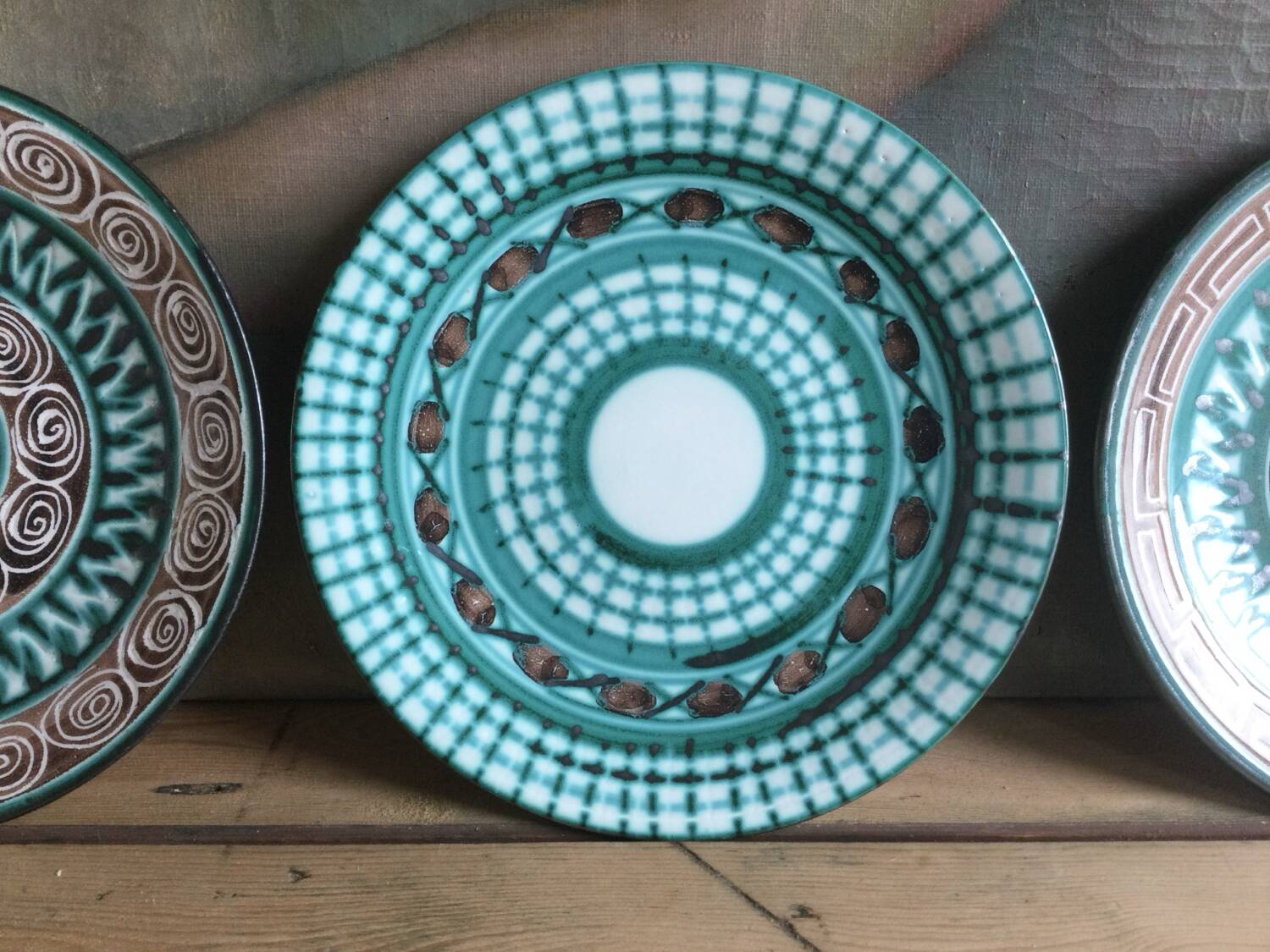 3 plates Robert Picault Vallauris