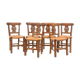 Series of 6 mulched chairs