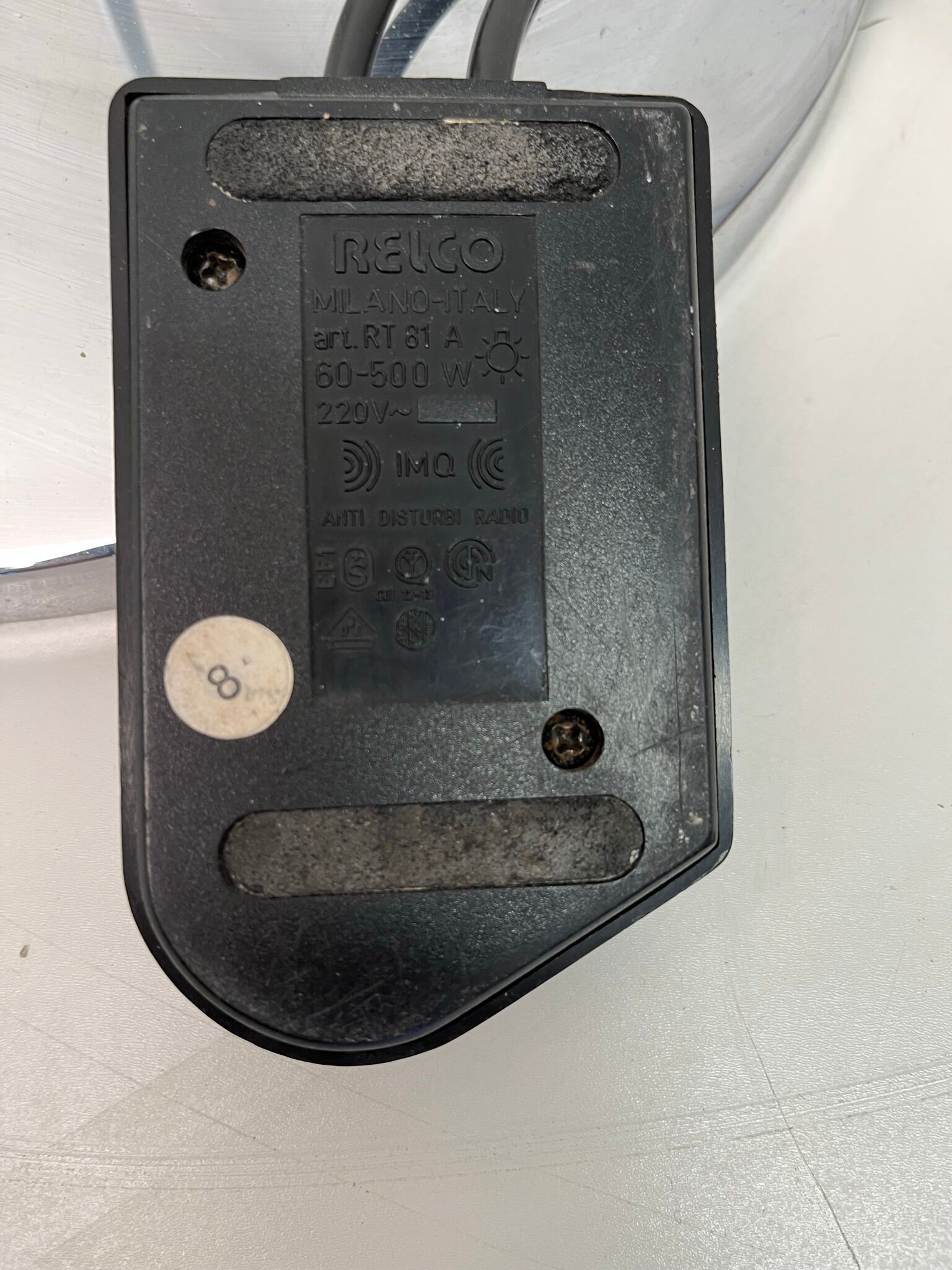 Vintage chrome floor lamp