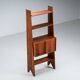 Italian bookcase with three shelves and storage