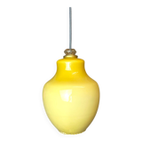 Yellow opaline pear hanging lamp