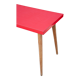Vintage bistro table wooden table and red formica feet compass, kitchen, countryside
