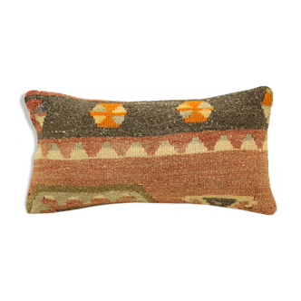 Housse de coussin vintage kilim 20x40 cm